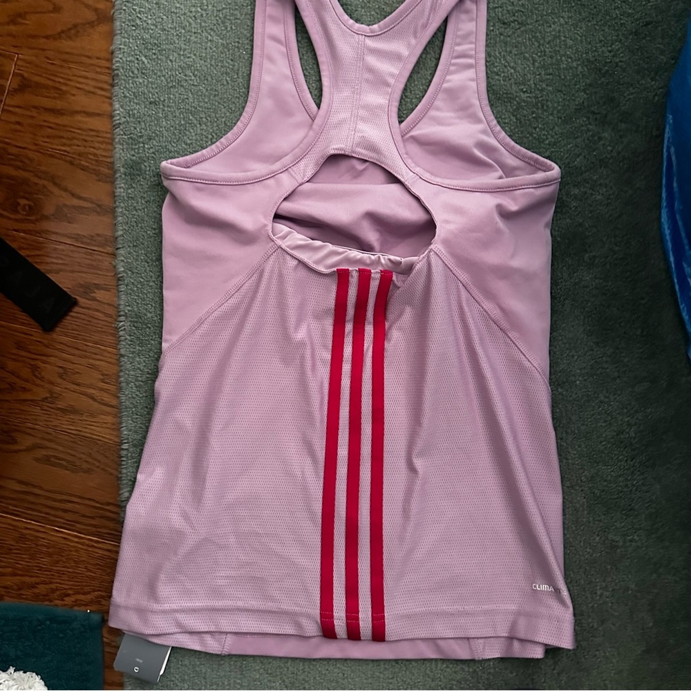 Adidas Racerback Tank Built in Bra NWT